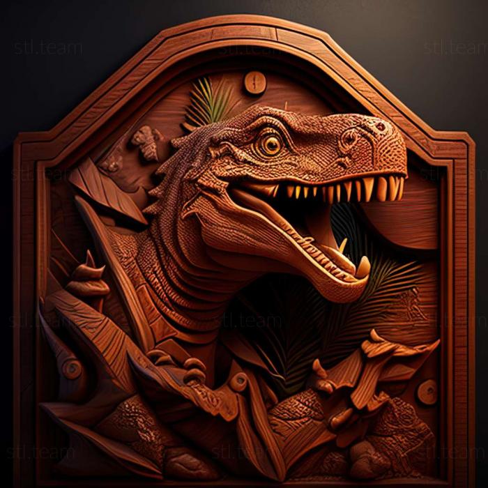 3D model The LoLands Dinosaur Hunter game (STL)